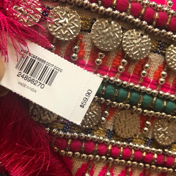 Express Pink Fringe Clutch - Picture 7 of 12